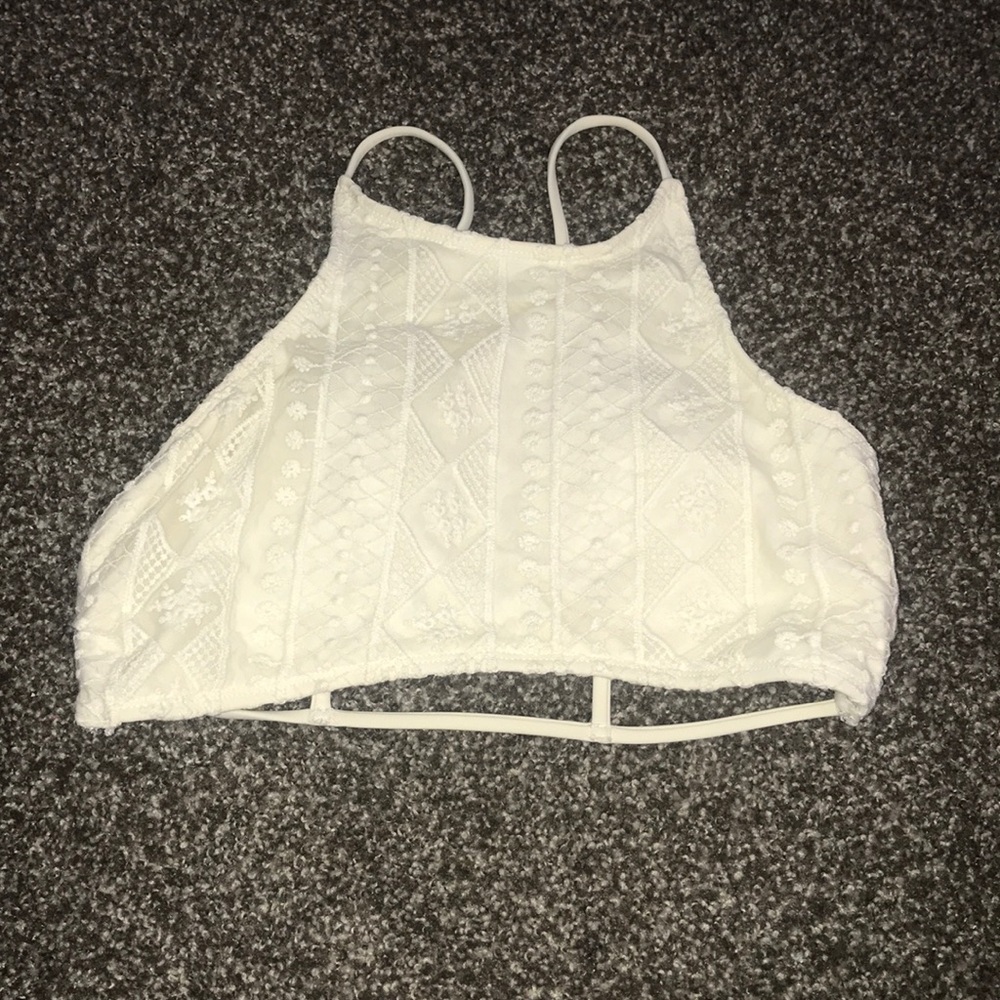 White swimsuit top